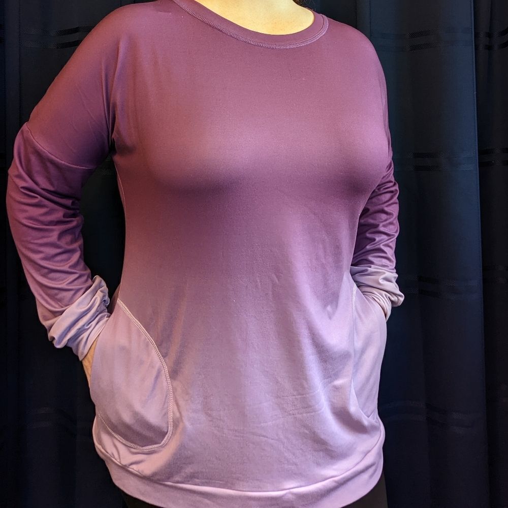 Purple long sleeve T